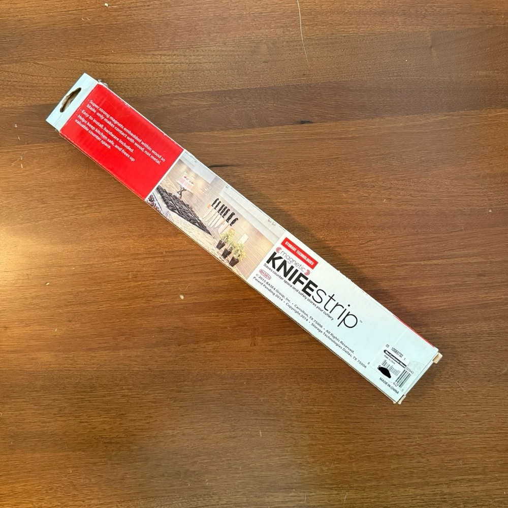 Magnetic Wood Knife Strip, NWT